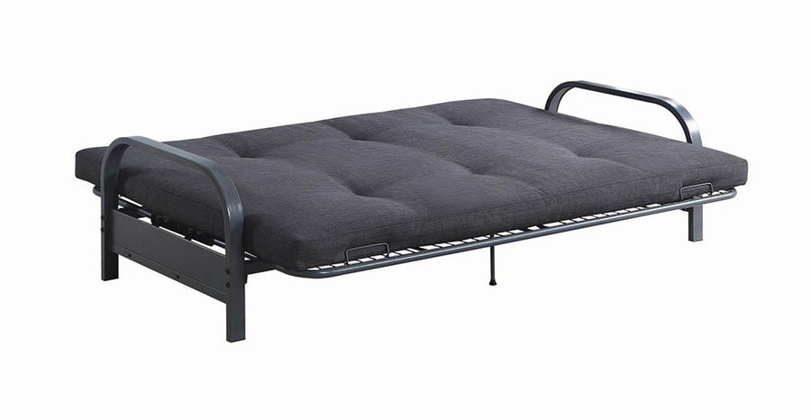 Dark Grey Metal Futon Frame