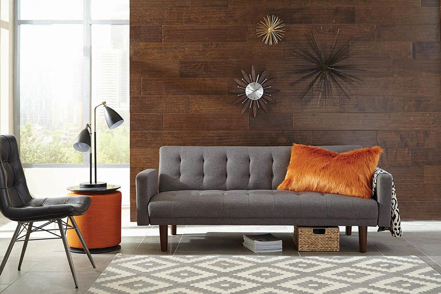 Skylar Transitional Grey Sofa Bed