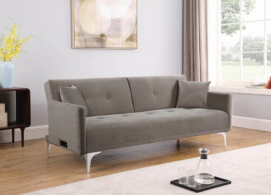 Sofa Bed W/ Power Outlet