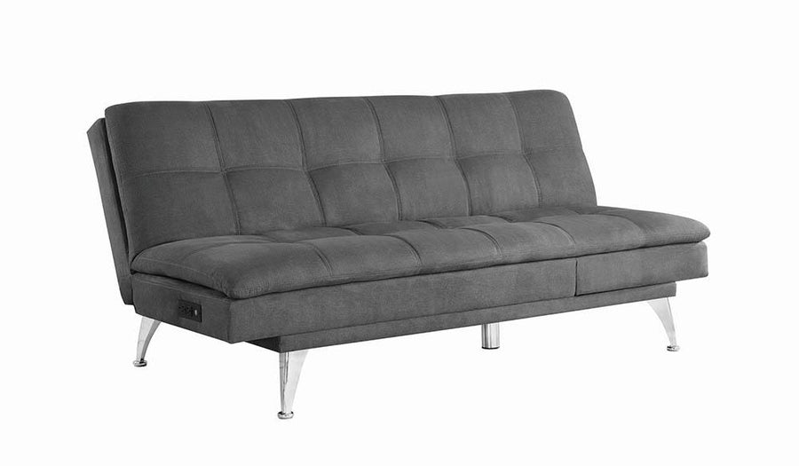 Sofa Chaise Bed W/ Power Outlet