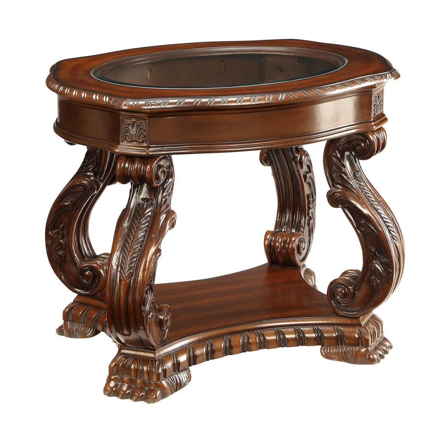 Garroway Traditional Brown End Table