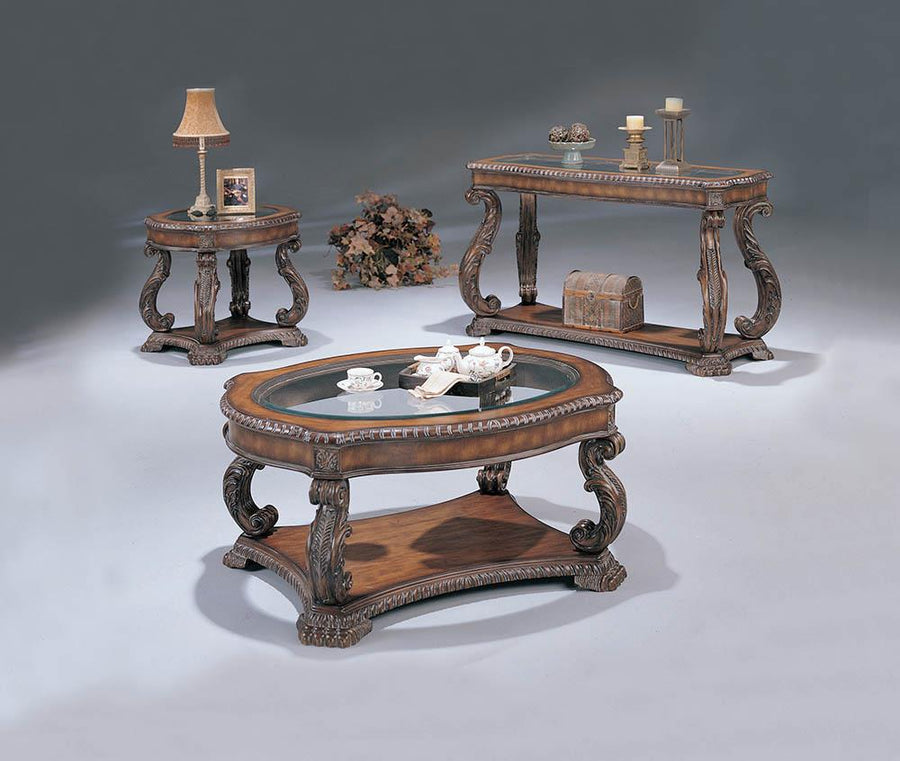 Garroway Traditional Brown End Table