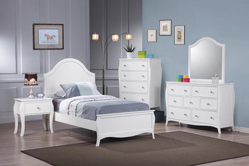 Dominique French Country White Full Five-Piece Set