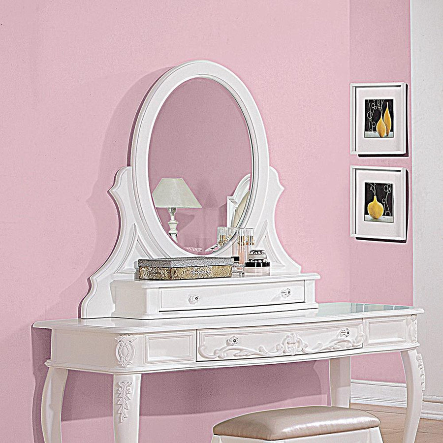 Caroline White Vanity Mirror