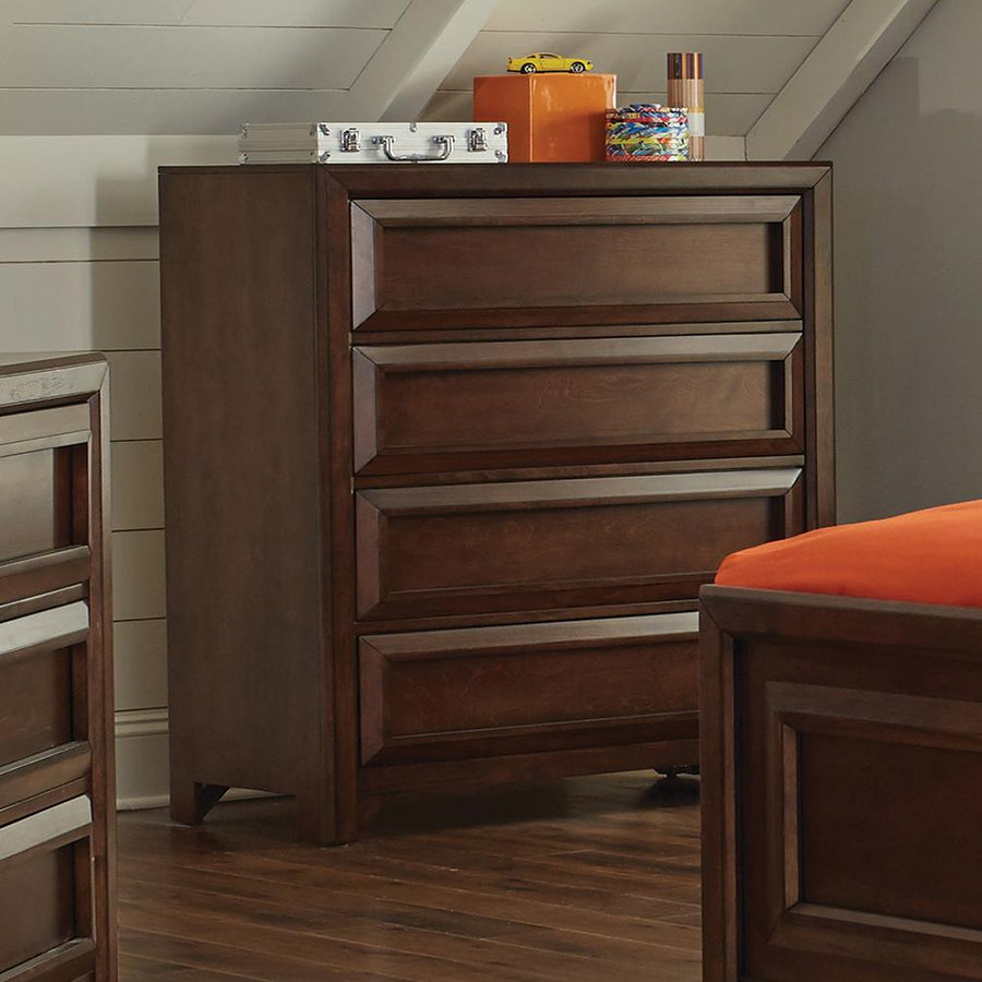 Greenough Transitional Cappuccino Four-Drawer Chest