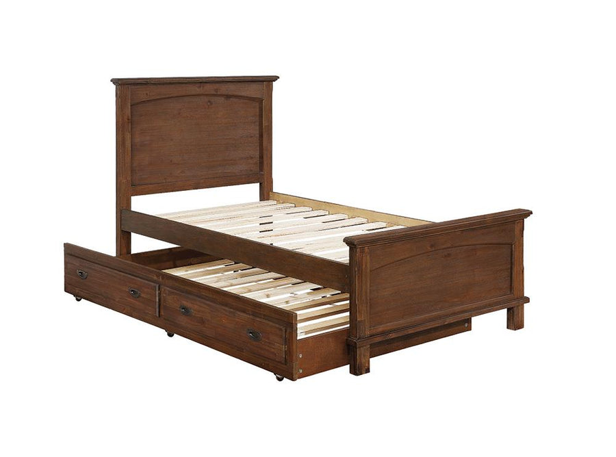 Kinsley Rustic Country Brown Twin Bed