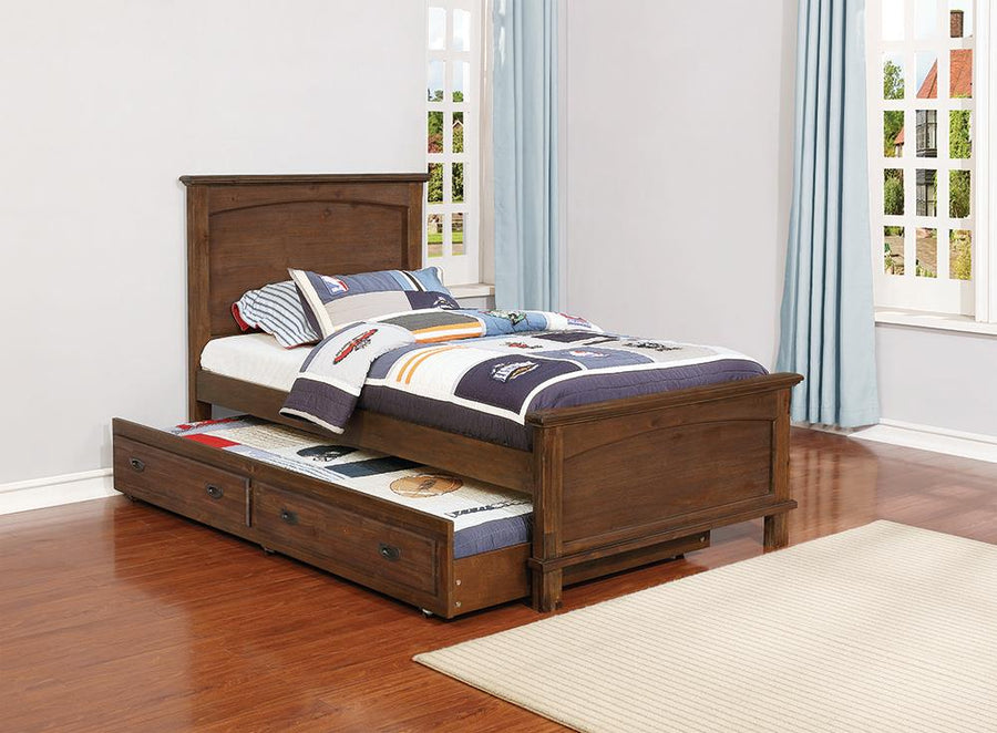 Kinsley Rustic Country Brown Twin Bed