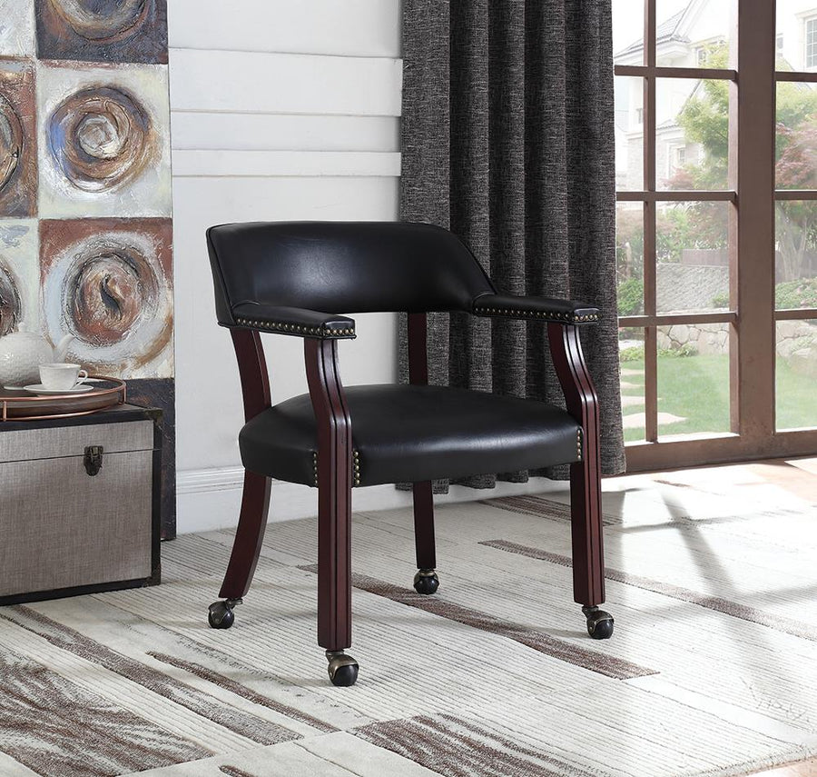 Modern Black Guest Chair