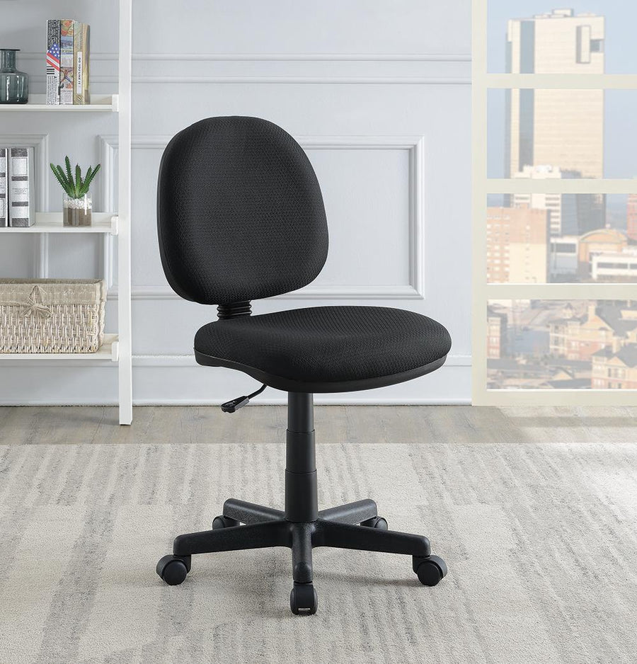 Casual Black Office Chair With Wheels