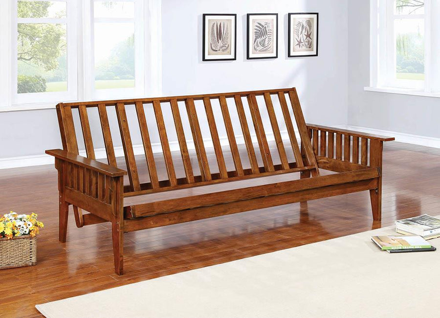 Traditional Dirty Oak Futon Frame