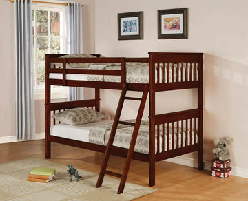 Parker Chestnut Twin-over-Twin Bunk Bed