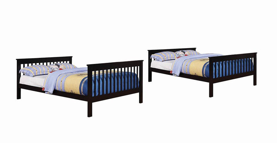 Chapman Traditional Black Full-over-Full Bunk Bed