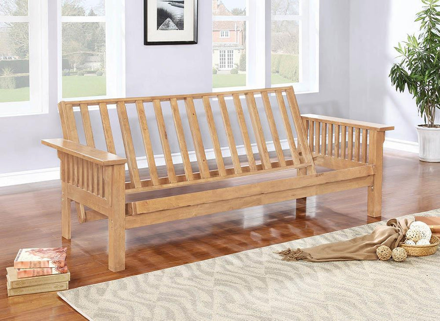 Casual Weathered Oak Futon Frame