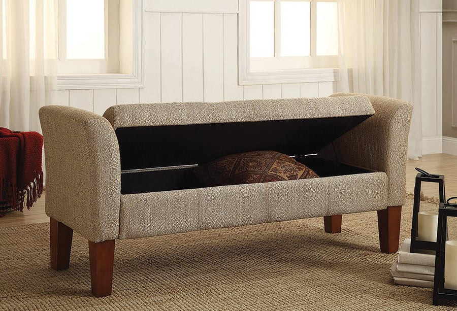 Classic Tan Storage Bench