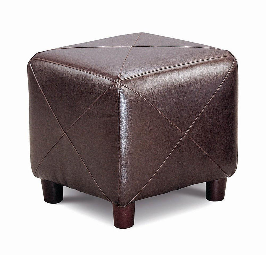 Cube Ottoman Brown