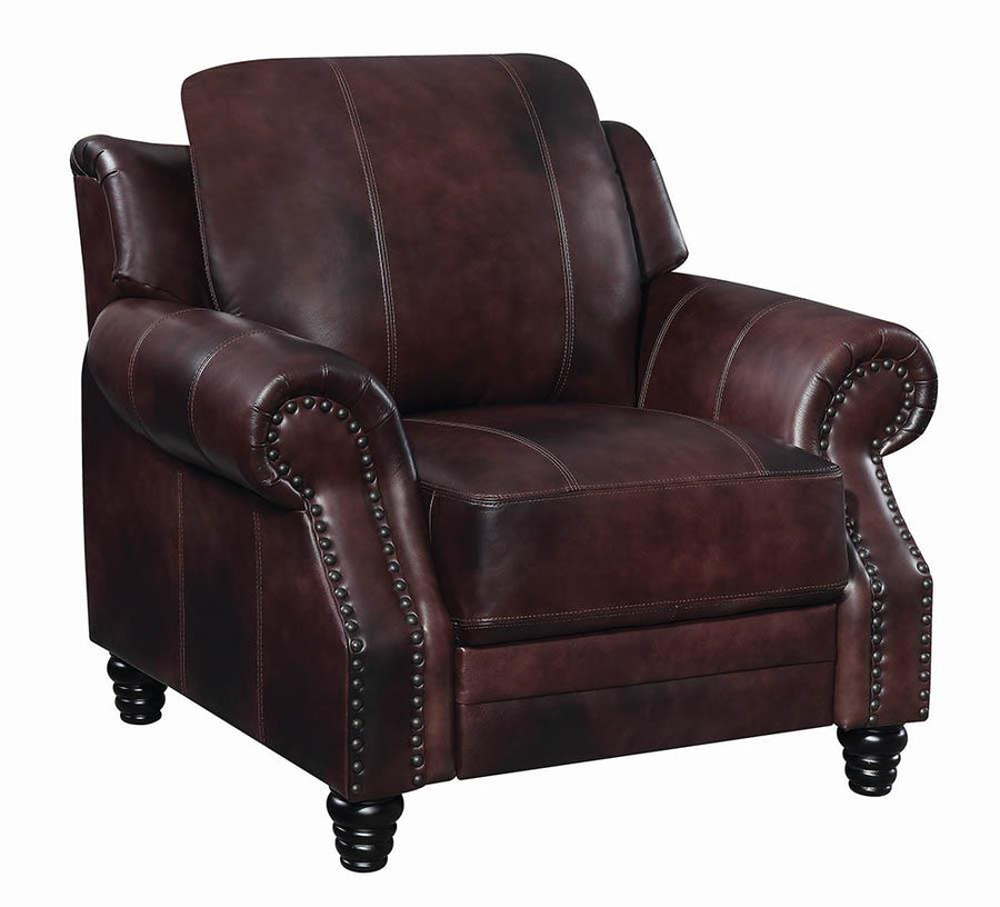 Princeton Traditional Burgundy Push Back Recliner