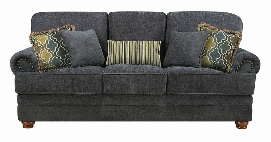 Colton Traditional Smokey Grey Sofa