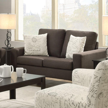 Bachman Transitional Grey Loveseat