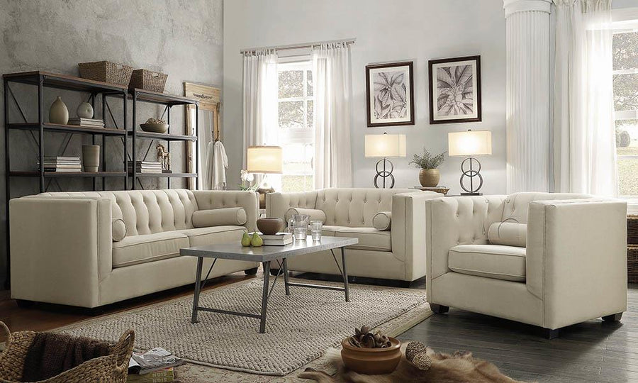 Cairns Transitional Oatmeal Sofa