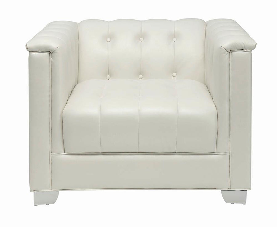 Chaviano Contemporary White Chair