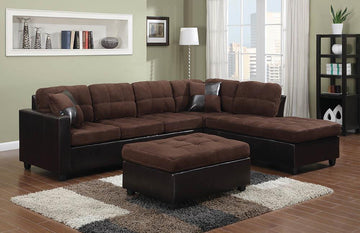 Mallory Casual Chocolate Ottoman