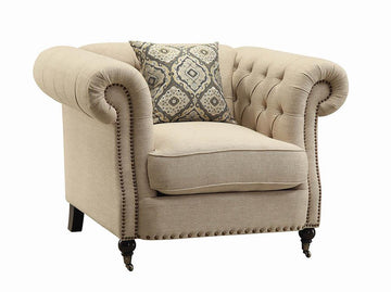 Trivellato Traditional Oatmeal Chair