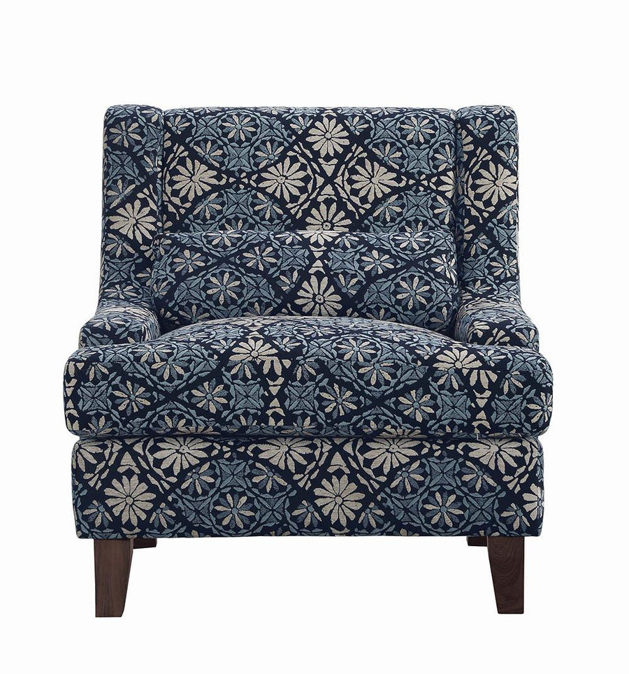 Coltrane Transitional Indigo Accent Chair