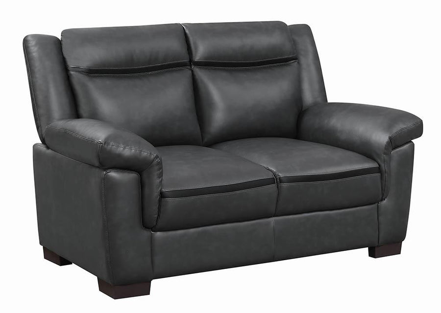 Arabella Contemporary Grey Loveseat