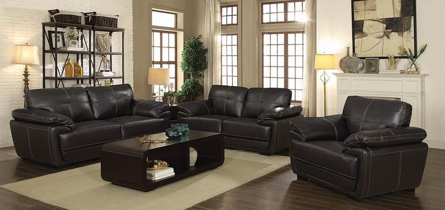 Zenon Casual Brown Sofa