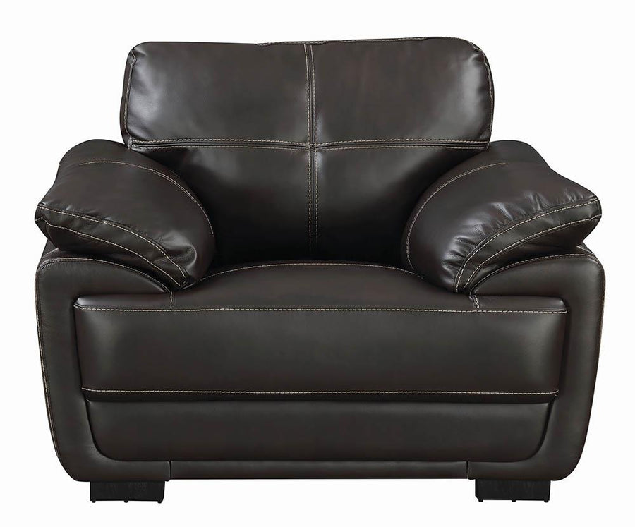 Zenon Casual Brown Chair