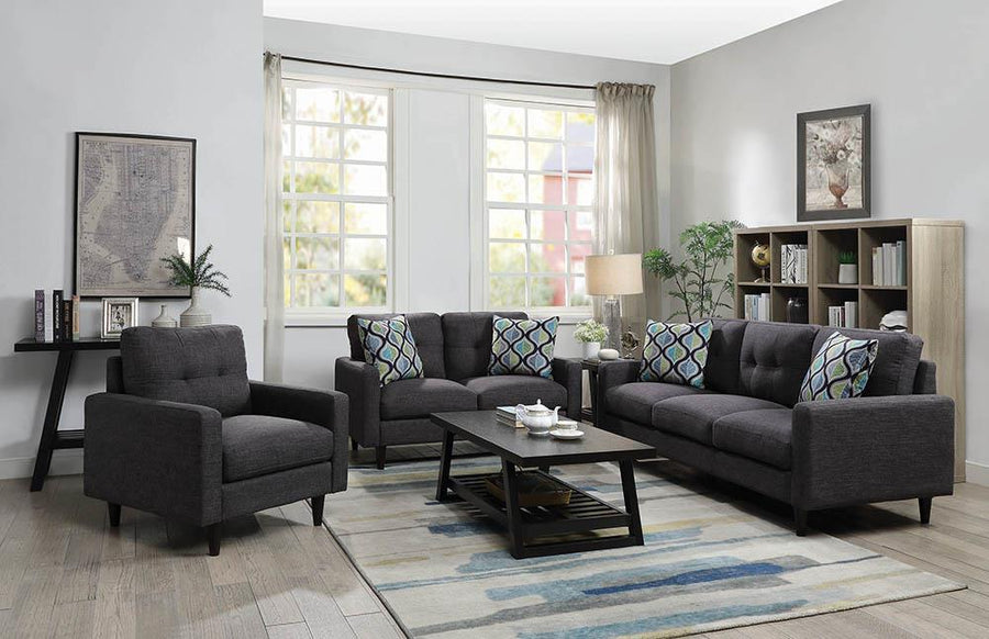 Watsonville Retro Grey Sofa