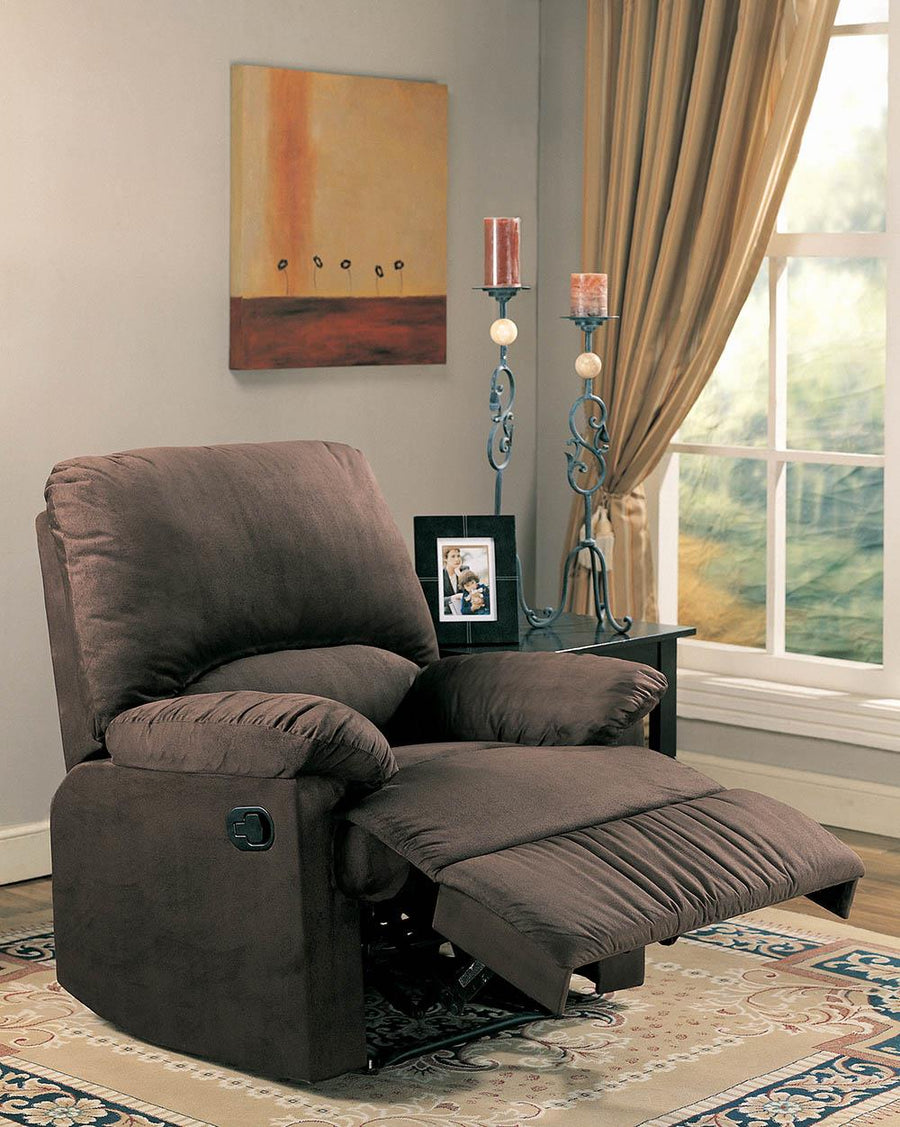 Casual Chocolate Motion Recliner