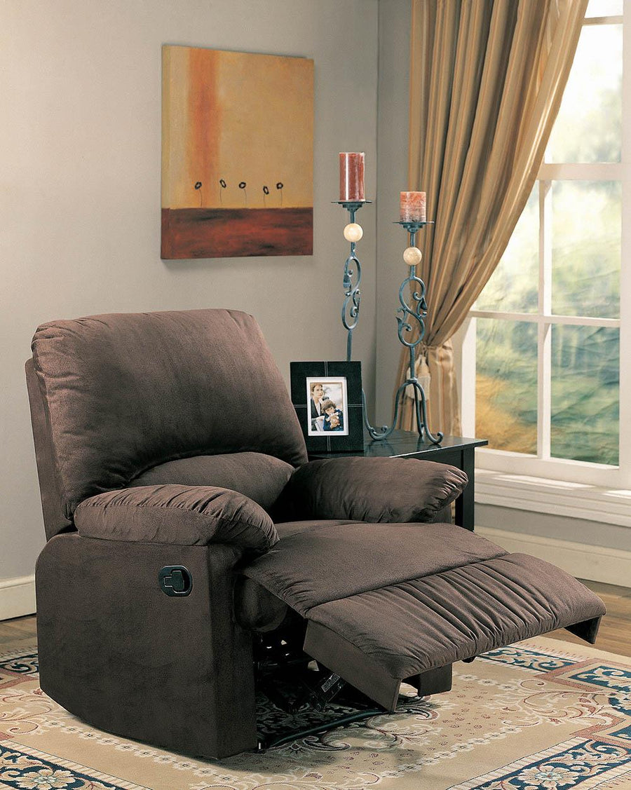 Casual Chocolate Motion Recliner