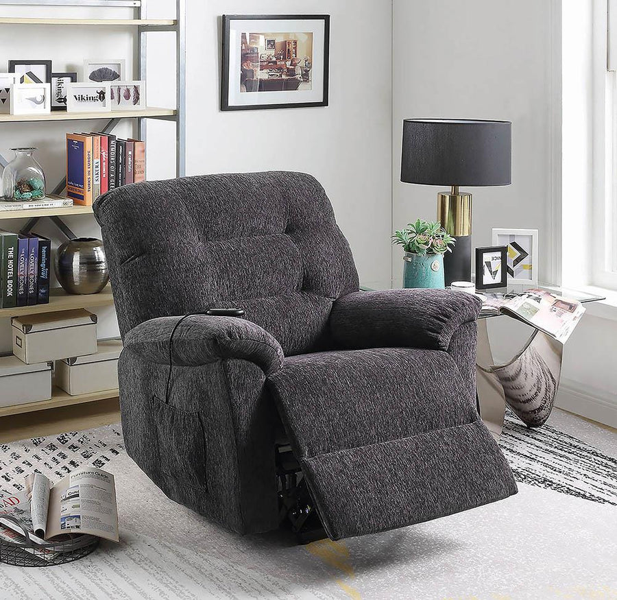 Casual Dark Grey Power Lift Recliner