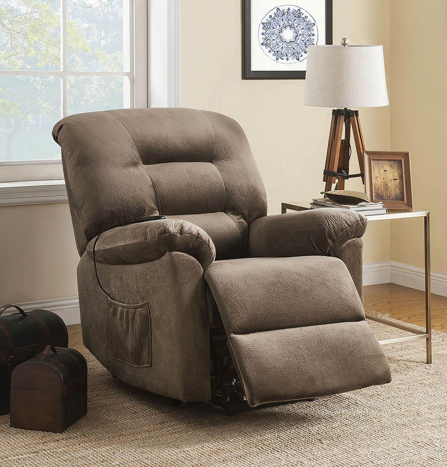 Casual Brown Sugar Power Lift Recliner