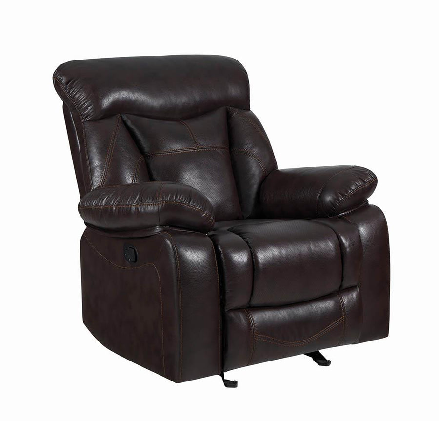 Zimmerman Casual Dark Brown Glider Recliner