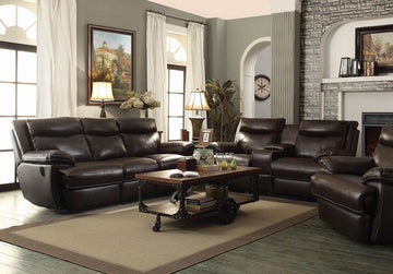 MacPherson Power Motion Brown Two-Piece Living Room Set