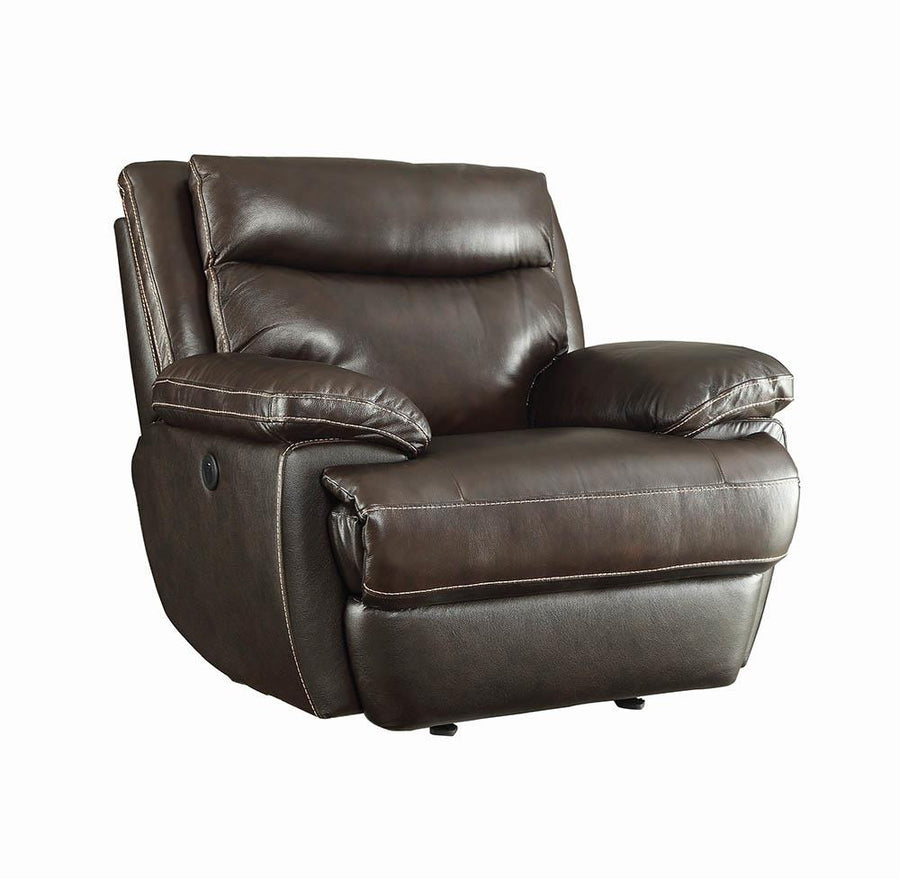 MacPherson Power Motion Brown Recliner