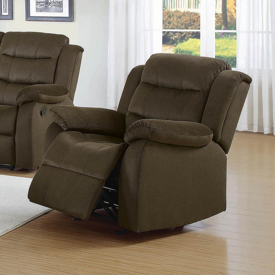 Rodman Casual Chocolate Glider Recliner