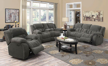 Weissman Grey Reclining Sofa