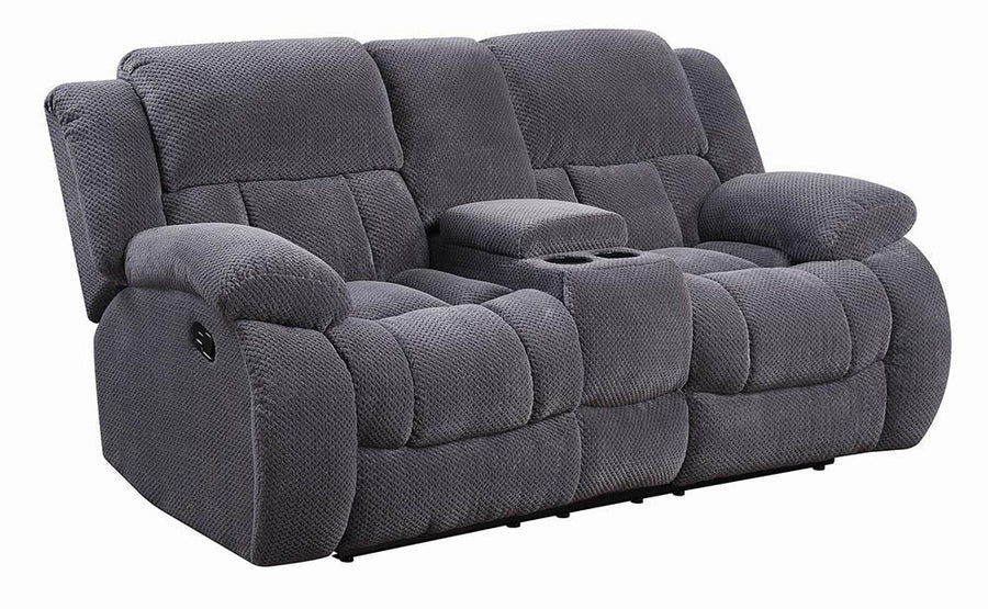 Weissman Grey Reclining Loveseat