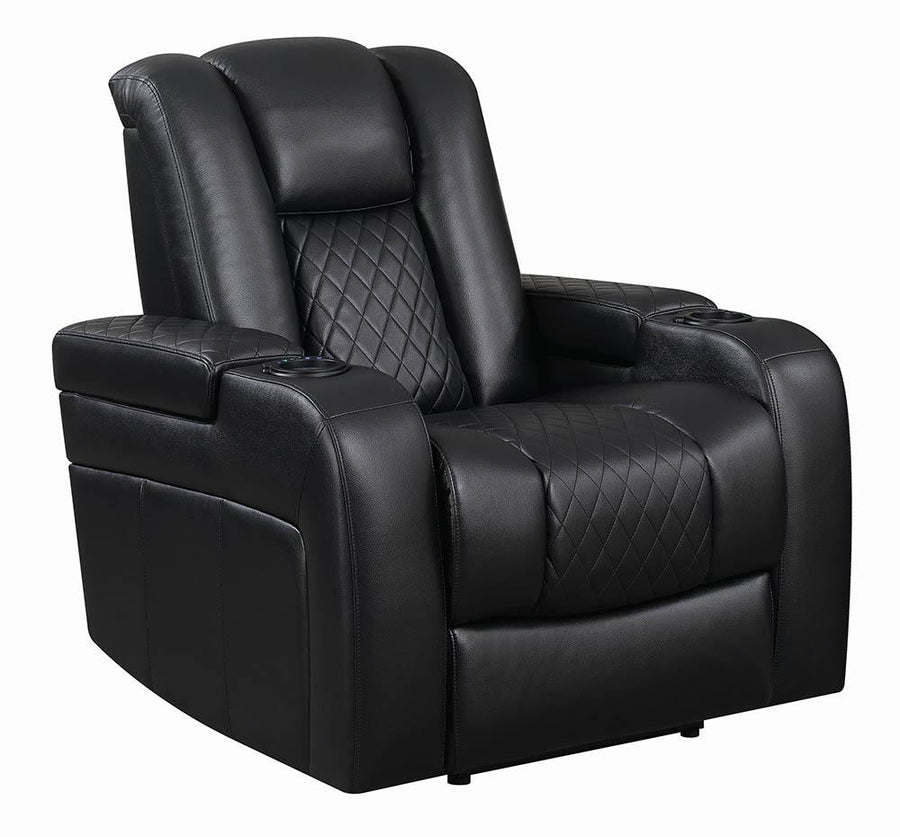 Delangelo Black Power Motion Recliner