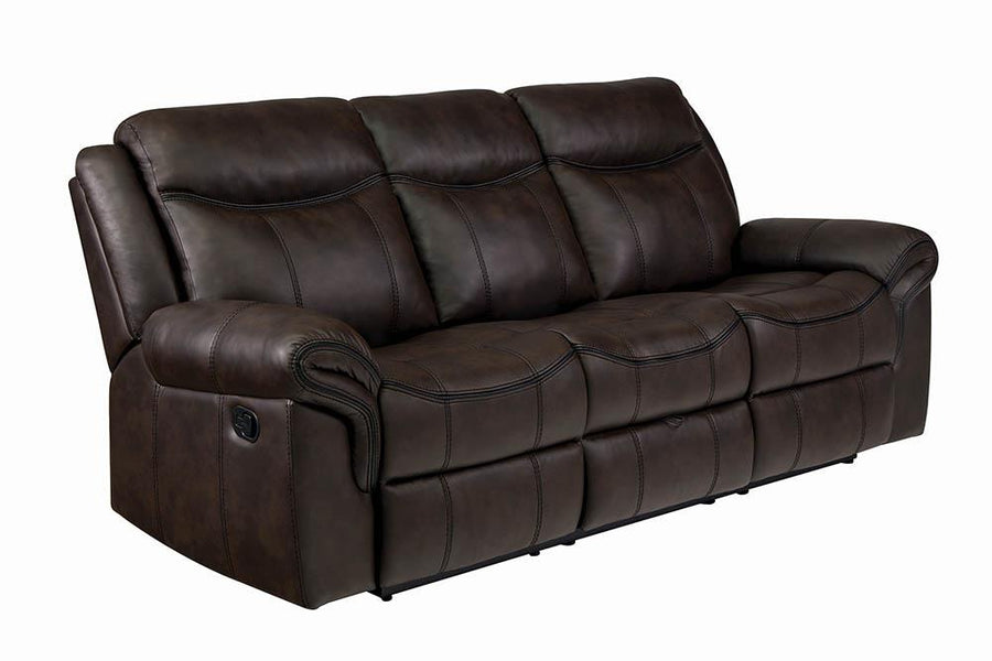 Sawyer Transitional Brown Motion Sofa