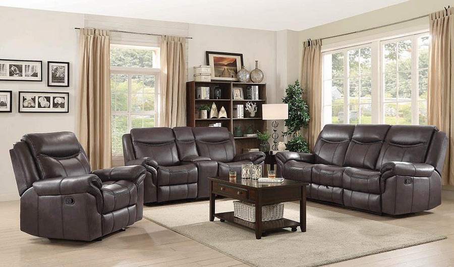 Sawyer Transitional Brown Motion Sofa