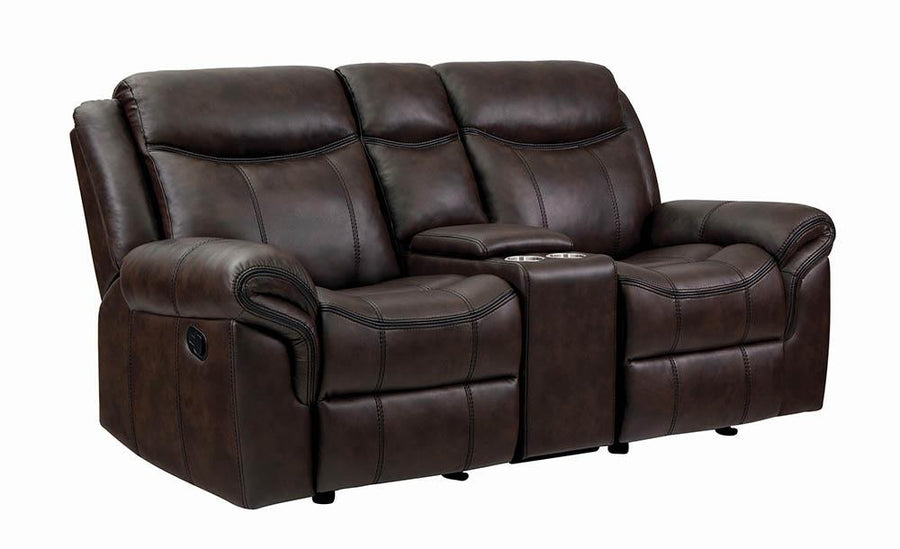 Sawyer Transitional Brown Motion Loveseat