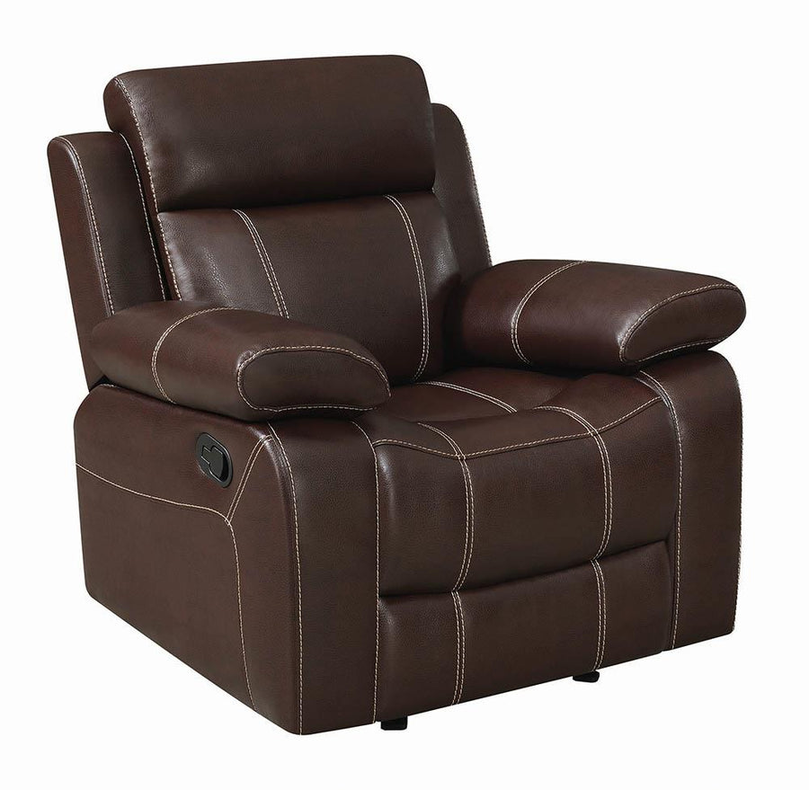 Myleene Chestnut Leather Recliner