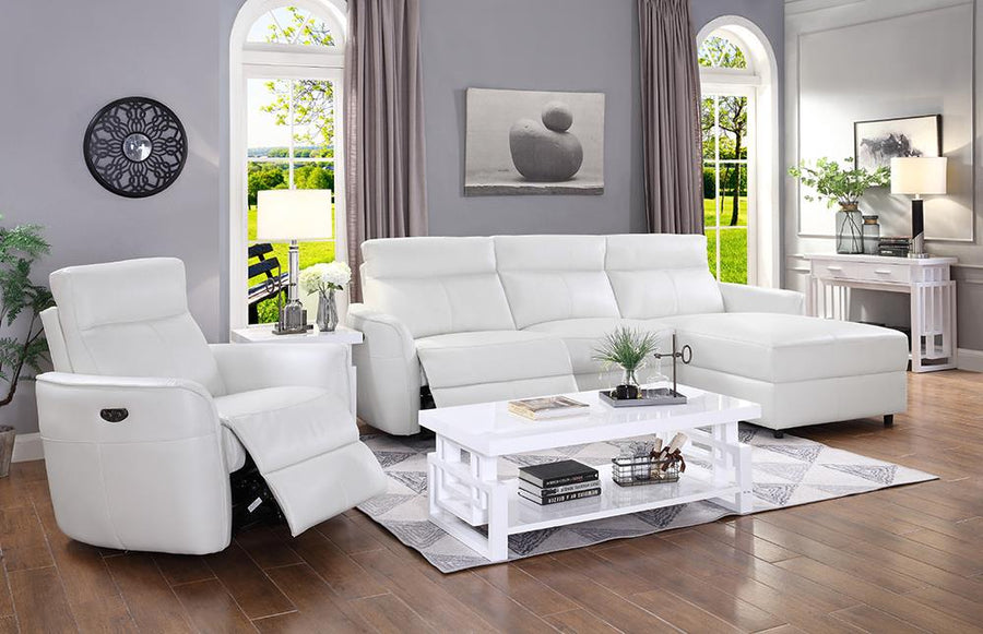 Cecelia Casual White Power^2 Sectional