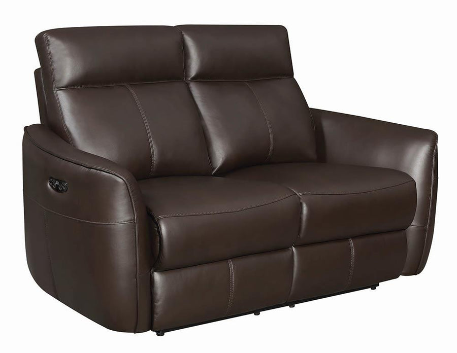 Scranton Casual Dark Brown Power^2 Loveseat