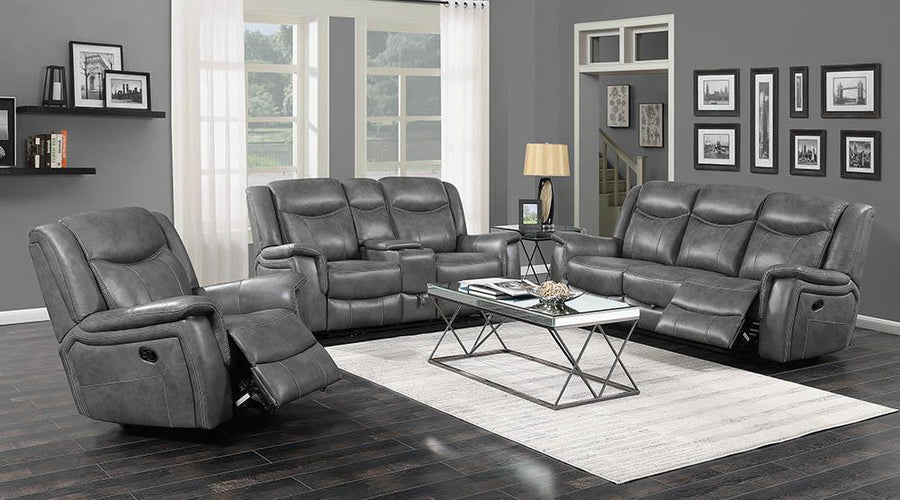 Conrad Transitional Grey Motion Sofa