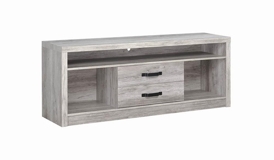 Modern Grey Driftwood TV Console